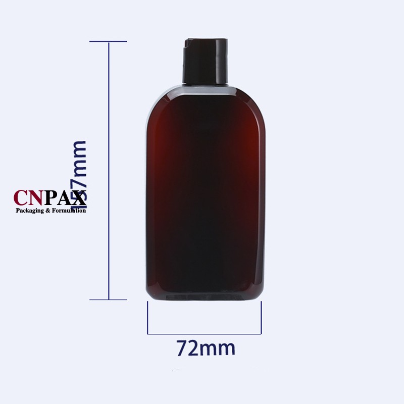 flat square plastic bottles