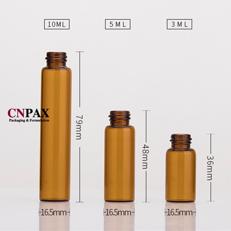 frosted amber glass roller bottles