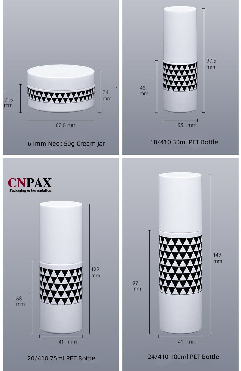 cylinder round plastic bottles