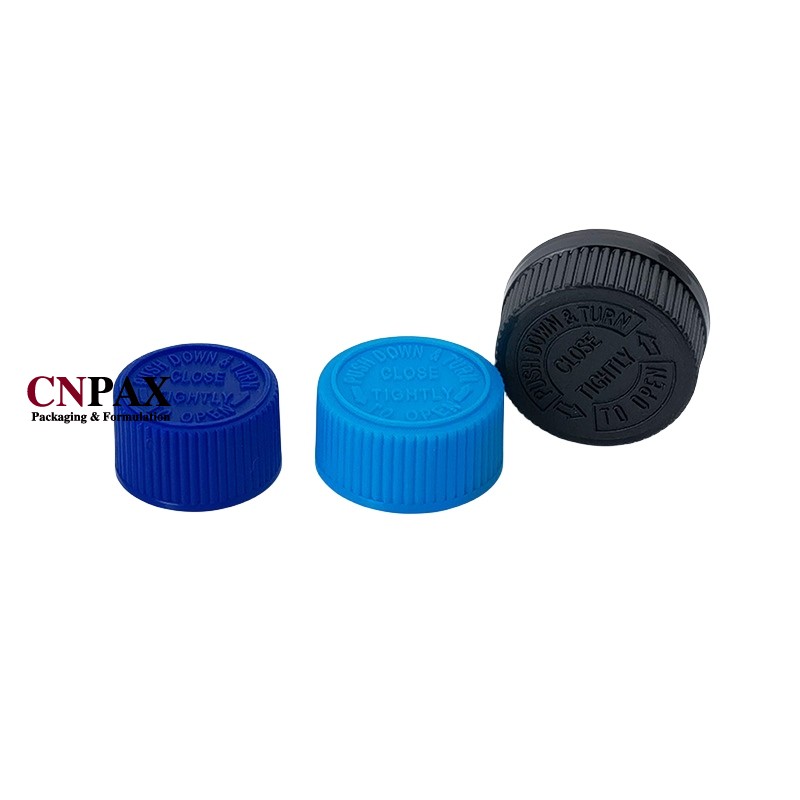 child resistant plastic cap