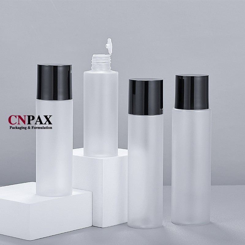 cylinder round flush cap plastic bottles