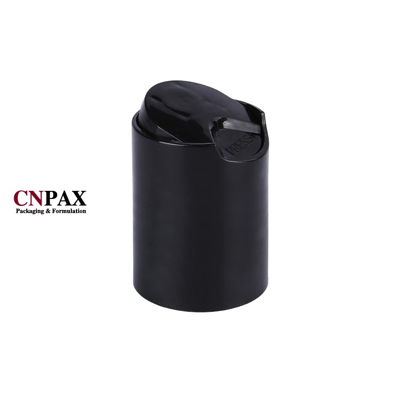 24-415 Black Disc Top Cap Plastic Dispensing Caps