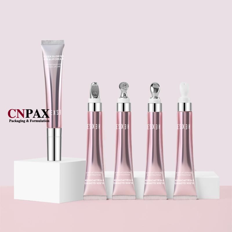 eye cream lip cream tube zinc alloy applicator