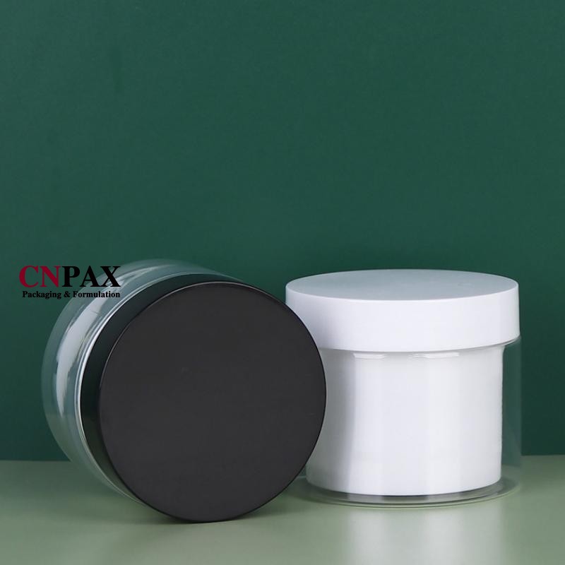 100ml clear heavy wall double wall cream jar in stock