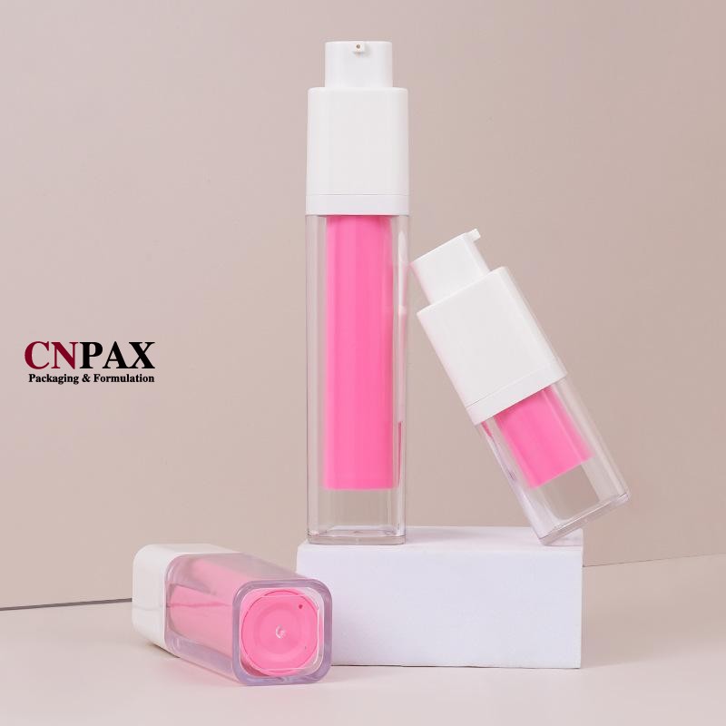 15ml 30ml 50ml square airless bottles