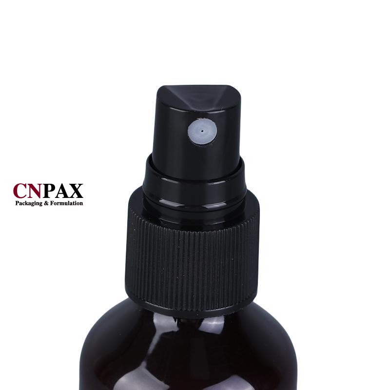 20-410 black ribbed mist sprayer atomizer