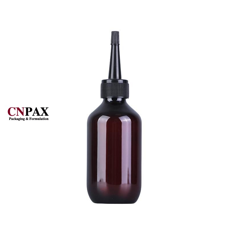 100ml amber boston round bottle