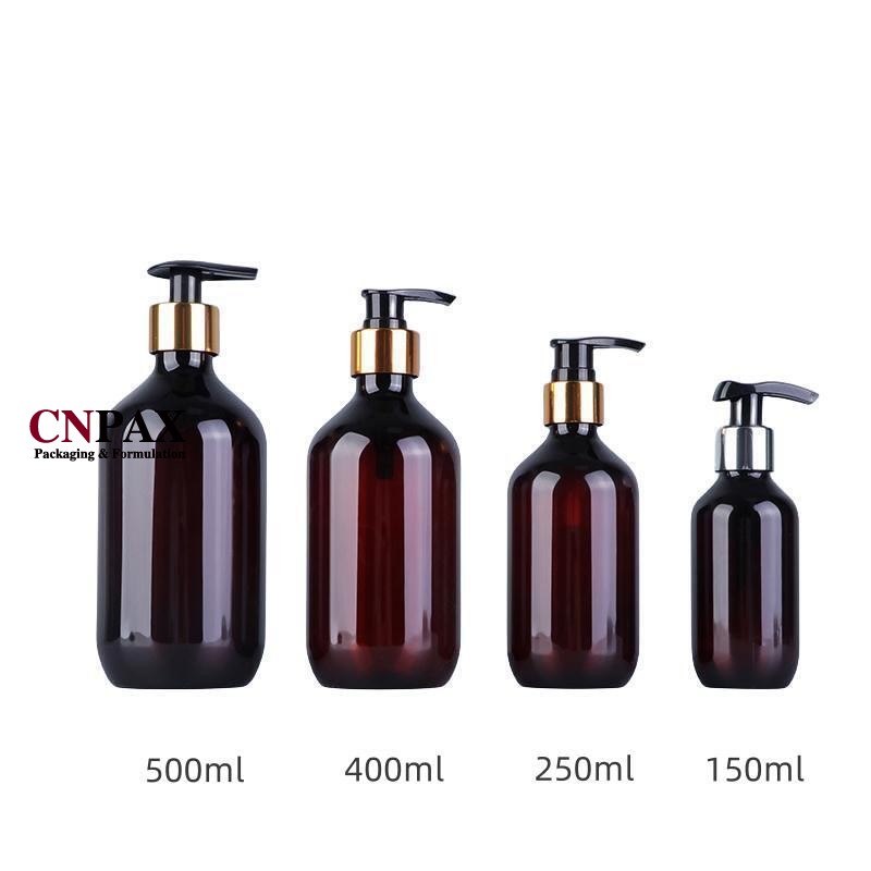 Soluzione di imballaggio per contenitori per servizi alberghieri: contenitore per bottiglie di plastica da 150 ml, 250 ml, 400 ml, 500 ml