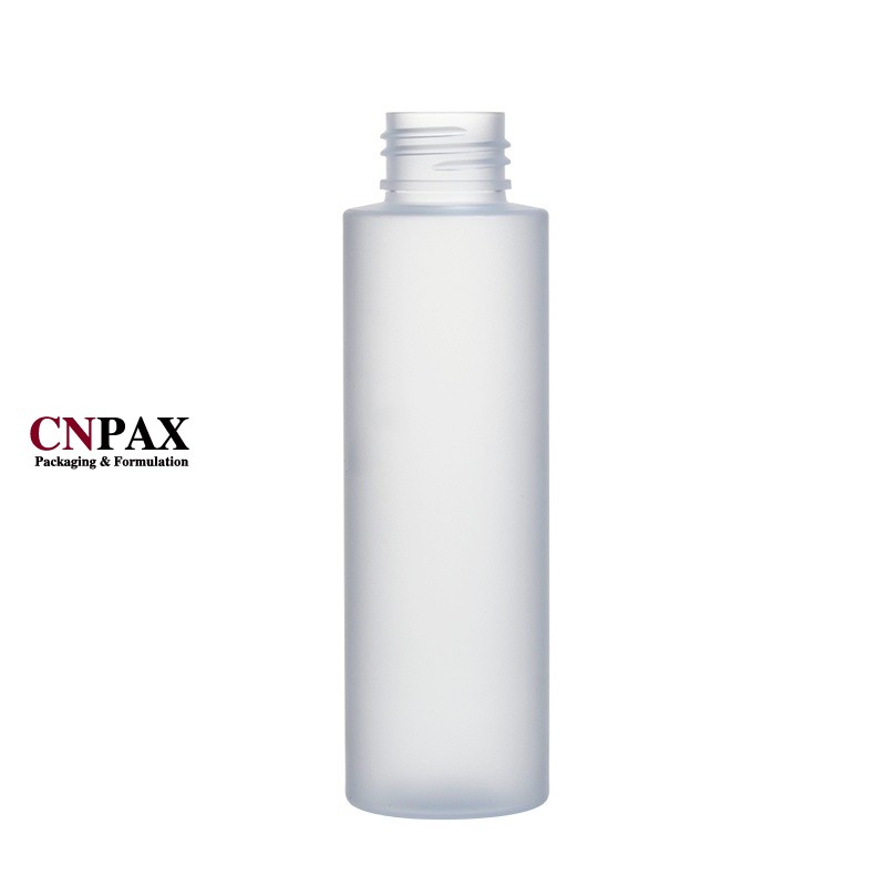 120ml 4oz matte clear cylinder plastic bottles