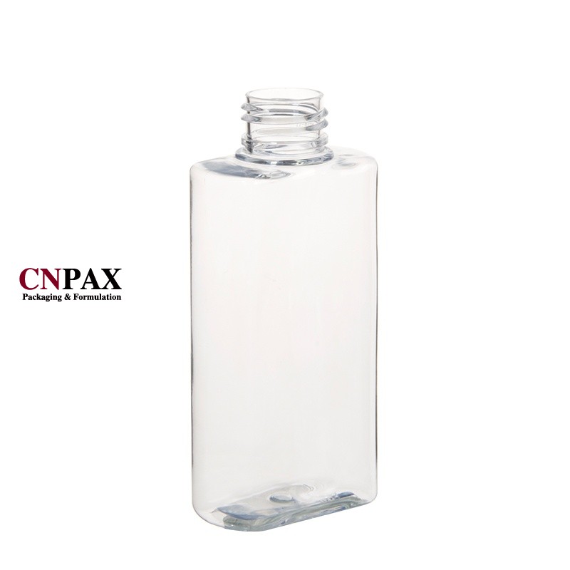 120ml 4oz flat oval PET plastic bottle