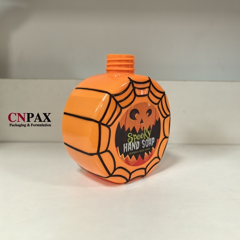 Halloween pumpkin plastic bottles hand soap bottles