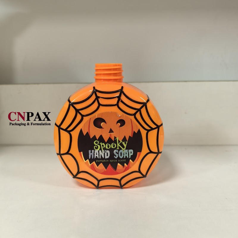 Halloween pumpkin plastic bottles hand soap bottles